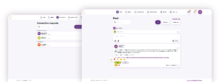 Online community of practice website